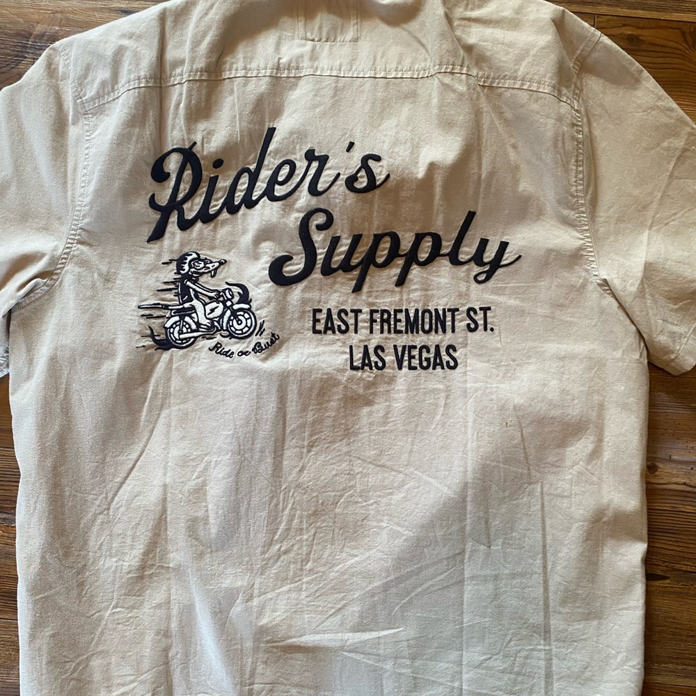 Hollister Beige Rider's Supply Shirt